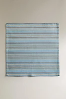 SET OF COTTON NAPKINS WITH MULTICOLORED STRIPES (SET 4)