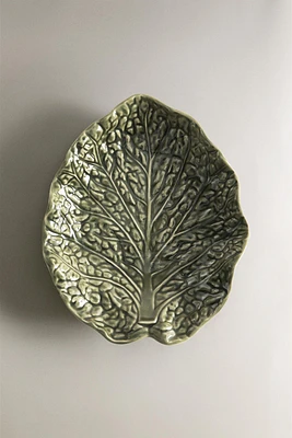 STONEWARE CABBAGE SERVING DISH