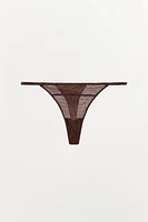 STRUCTURED SILK THONG LIMITED EDITION
