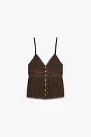 LACE CHIFFON TOP