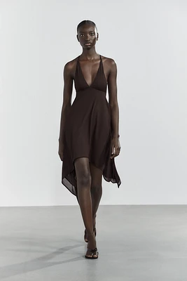 ASYMMETRICAL TULLE DRESS