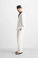 PANTALON DE COSTUME 100 % LIN