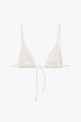 SOLID TRIANGLE BIKINI TOP