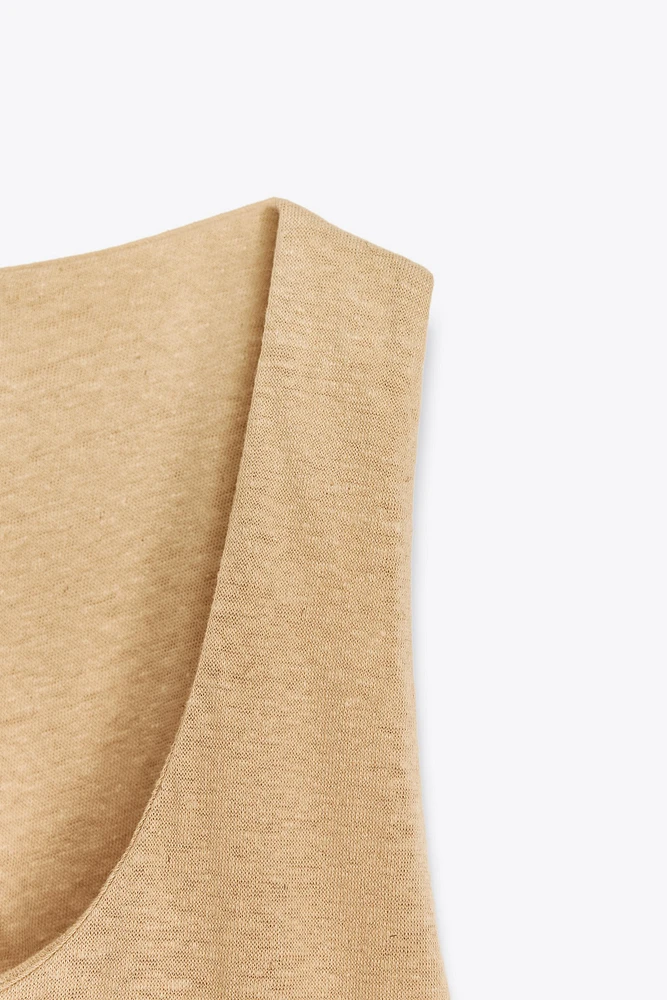 ROBE MIDI AVEC LIN