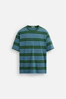 STRIPED JACQUARD T-SHIRT