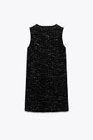 TEXTURED BOW SHORT DRESS