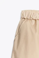 FOLD-OVER WAIST MINI SHORTS