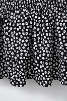 RUFFLED TEXTURED DRESS