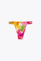 PRINTED TIE-SIDE BIKINI BOTTOMS