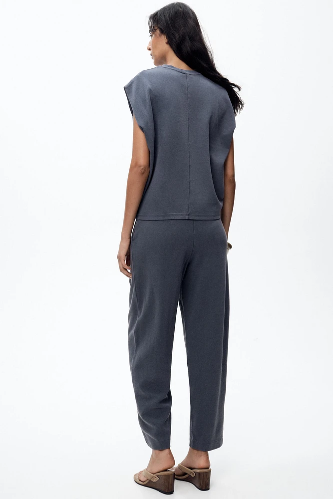WASHED PLEATED PANTS