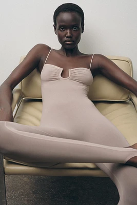FULL LENGTH POLYAMIDE JUMPSUIT