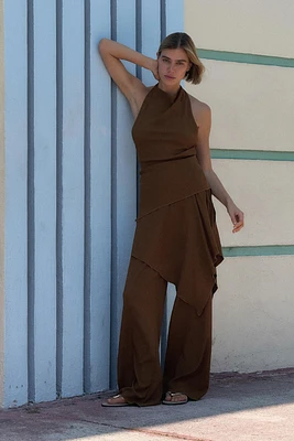 PANTALON PORTEFEUILLE TEXTURÉ