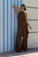 PANTALON PORTEFEUILLE TEXTURÉ