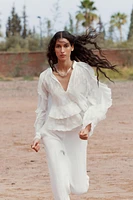 RUFFLED SHIRT