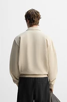 ZIP POLO SWEATSHIRT