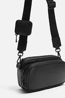 SAC BANDOULIÈRE TEXTURÉ AVEC PORTE-MONNAIE