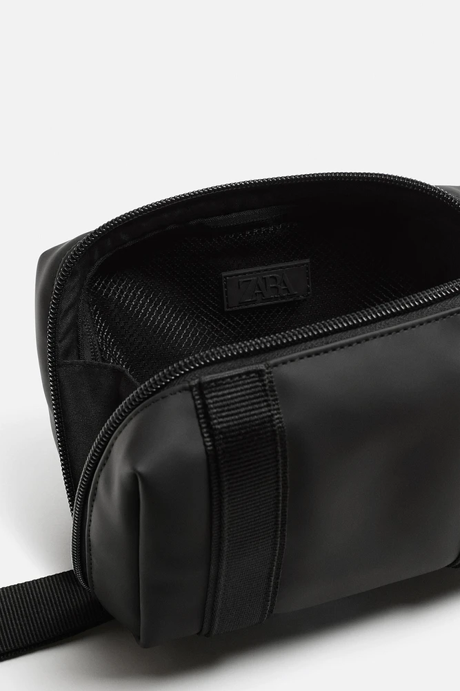 RUBBERIZED TOILETRY BAG