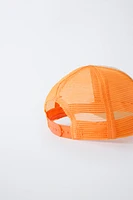 PALM TREE EMBROIDERED MESH CAP