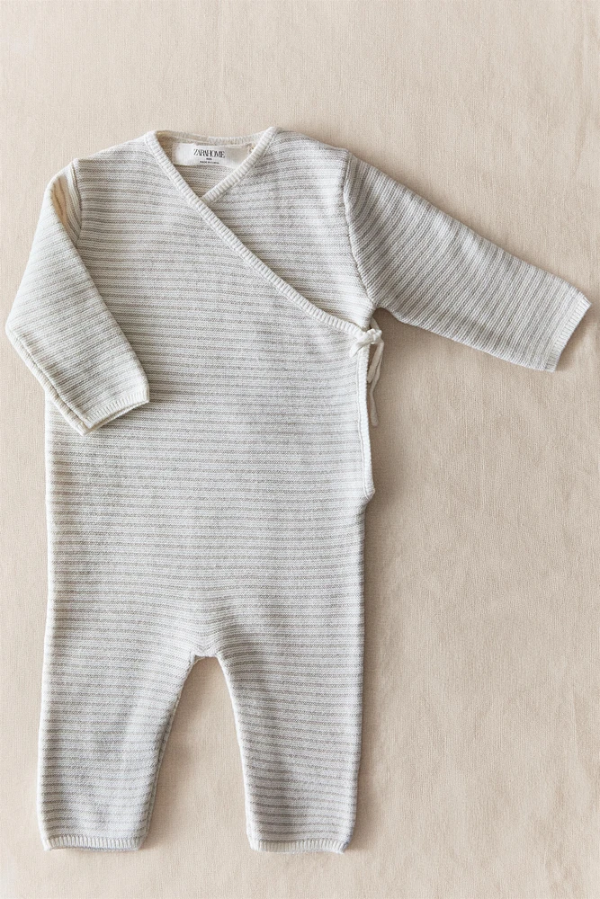 CHILDREN'S COTTON AND SILK ROMPER
