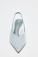 PATENT FINISH SLINGBACK SHOES