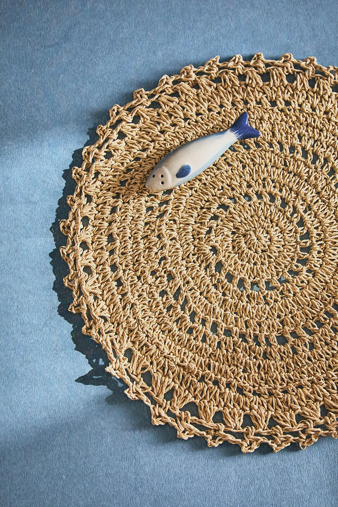SET DE TABLE ROND CROCHET