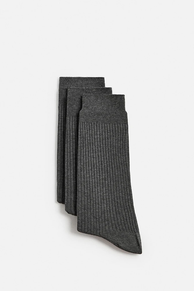 3 PACK OF MERCERIZED SOCKS