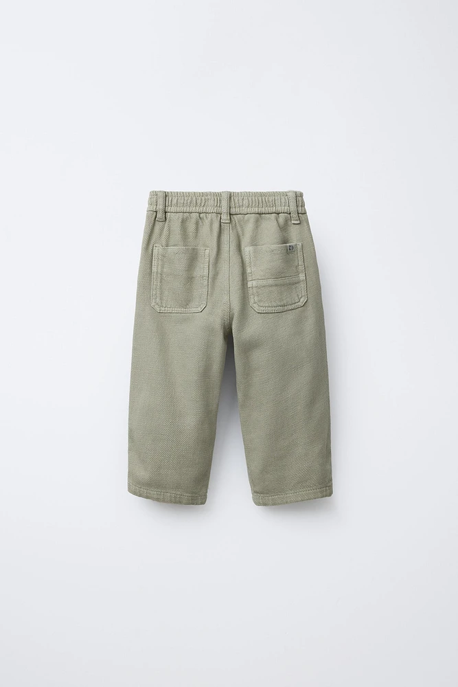PANTALON DROIT EN SERGÉ