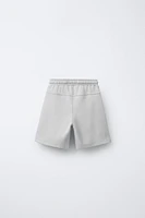 SPORTY CONTRAST ZIPPER SHORTS