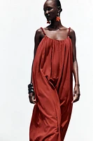 OVERSIZED STRAPPY DRESS