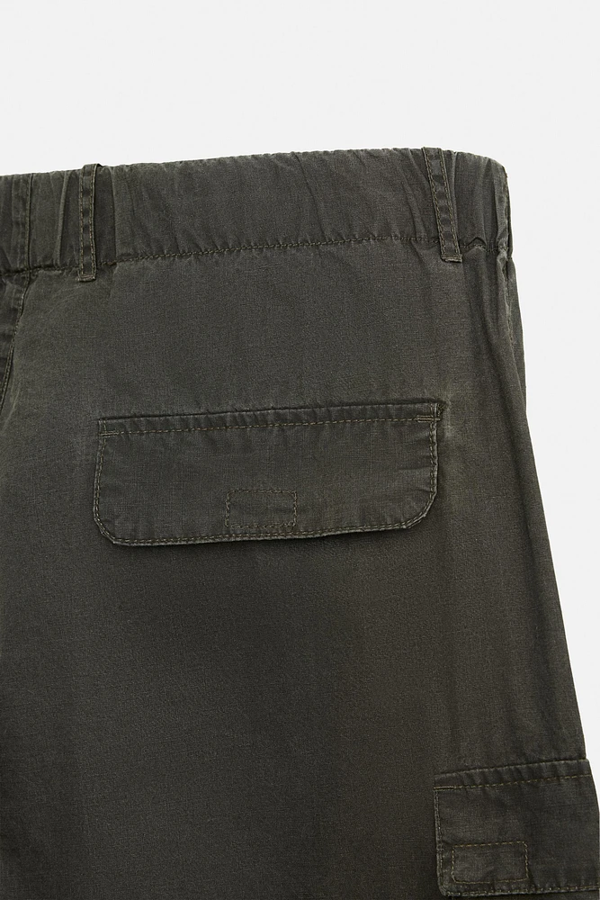 WASHED TECHNICAL CARGO PANTS