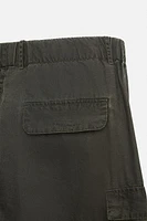 WASHED TECHNICAL CARGO PANTS