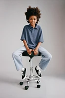 PLAIN KNIT POLO SHIRT