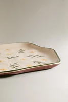 ASSIETTE À DESSERT FLEURS