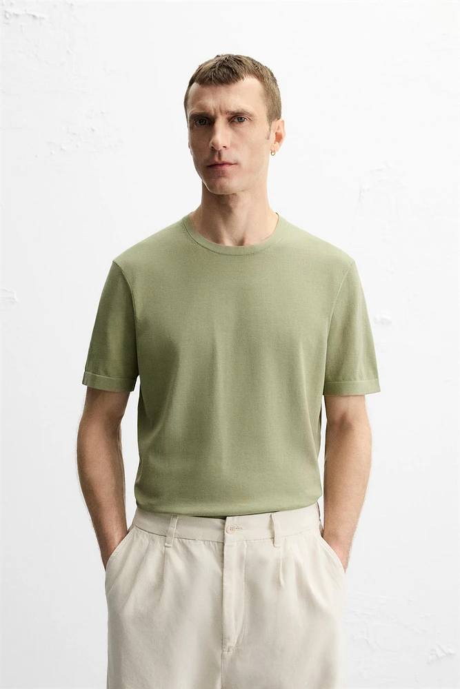 REGULAR FIT KNIT T-SHIRT