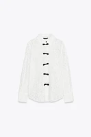 LACE TIE SHIRT