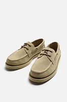 LEATHER BOAT SHOES