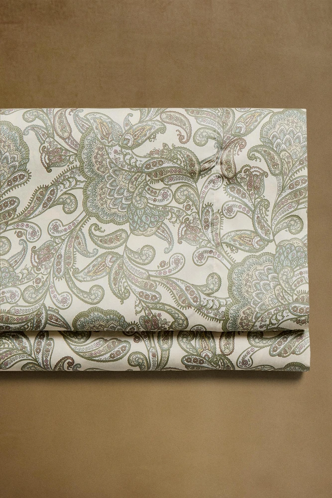 DRAP DE DESSUS SATIN PAISLEY