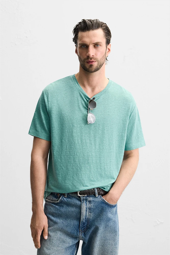 T-SHIRT MÉLANGE LIN