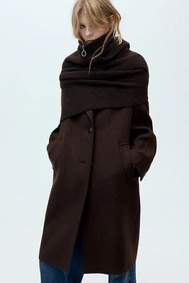 ÉCHARPE EN MAILLE À COL ZIP