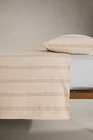 DYED THREAD STRIPED DUVET COVER