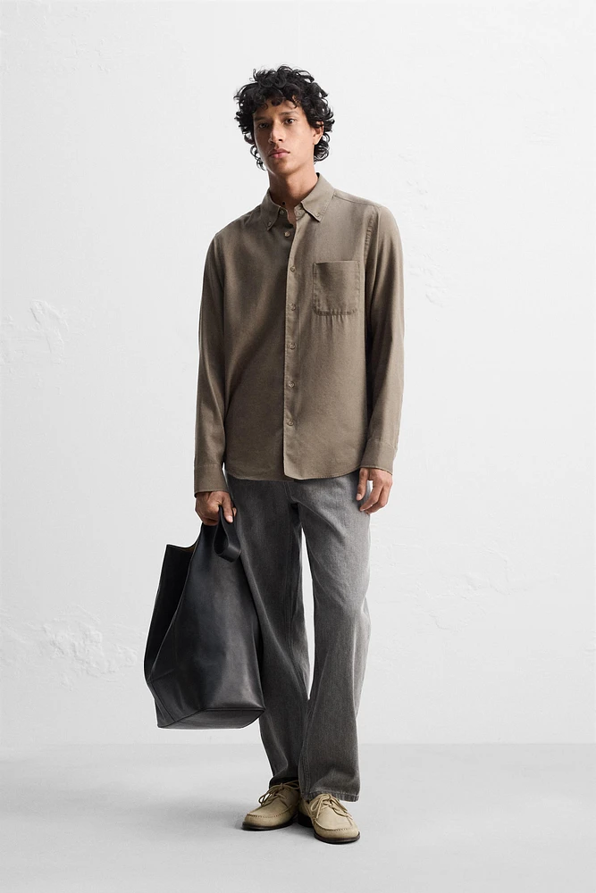 CHEMISE EN COTON ET LYOCELL