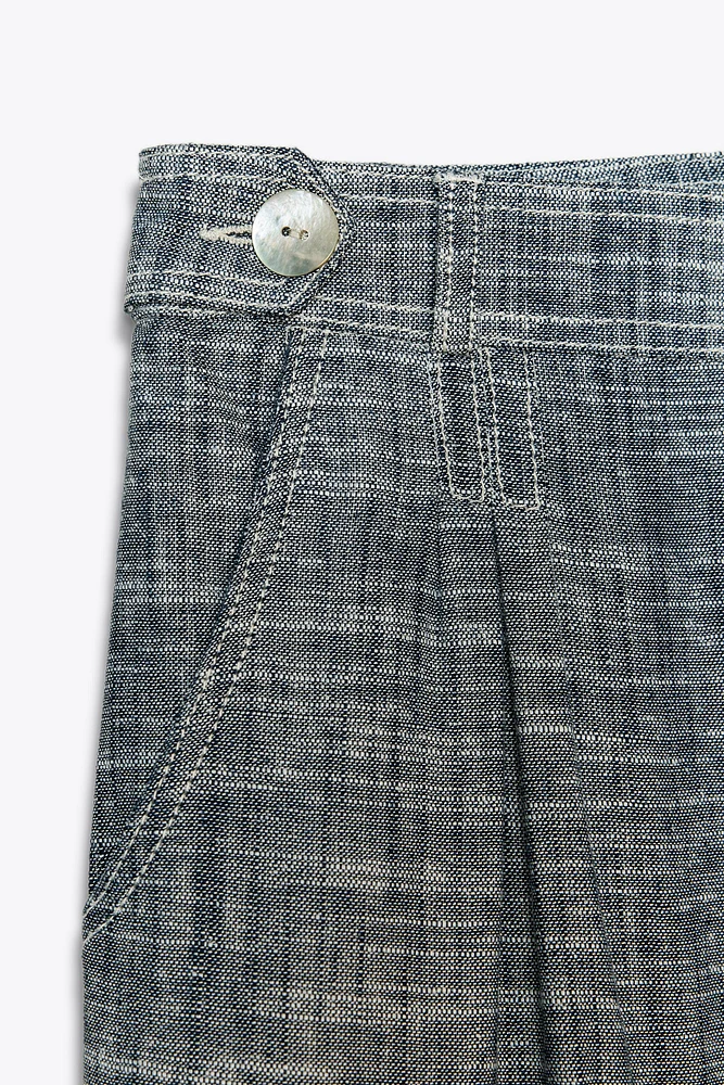PANTALON WIDE LEG À PINCES