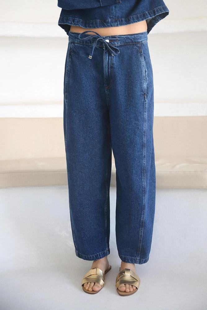 JEAN Z1975 TAILLE HAUTE À CORDONS