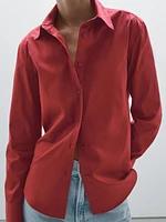 Chemisier manches longues 100 % coton