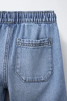 LOOSE DENIM BERMUDA SHORTS