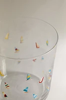 VERRE EN VERRE RECYCLABLE MOTIF