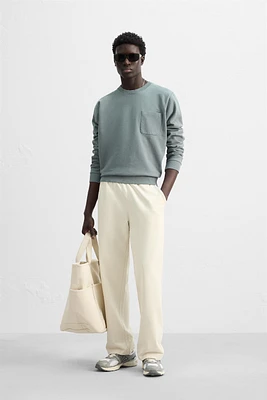SWEAT CREW NECK AVEC POCHE