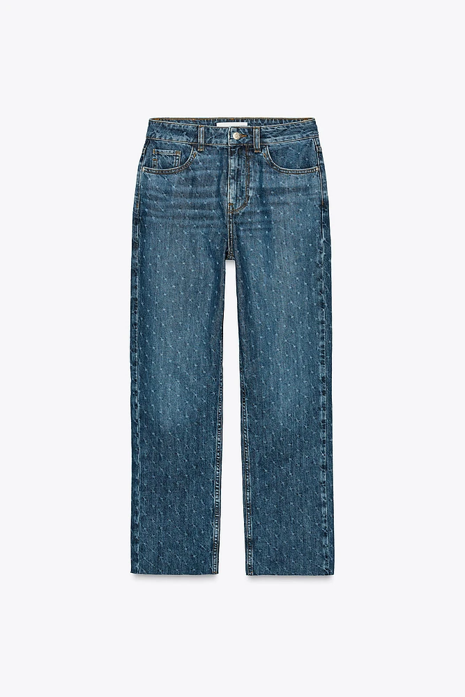 Z1975 HIGH-WAISTED STRAIGHT ANKLE JEANS