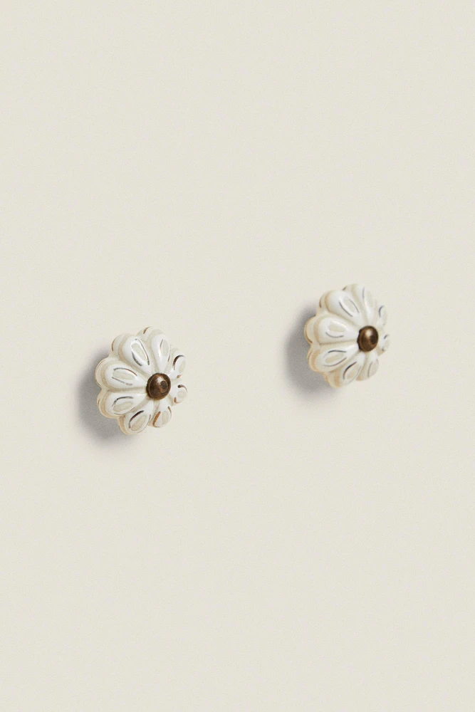 SET OF CERAMIC FLOWER KNOBS (SET 2