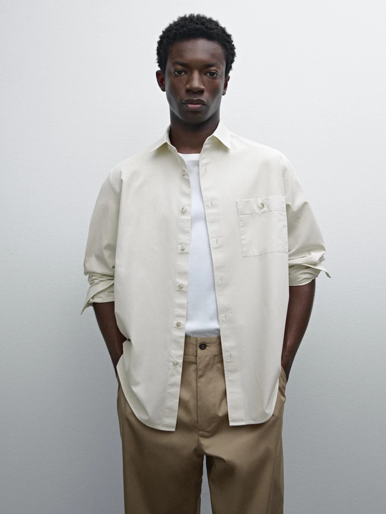 100% cotton regular fit twill shirt